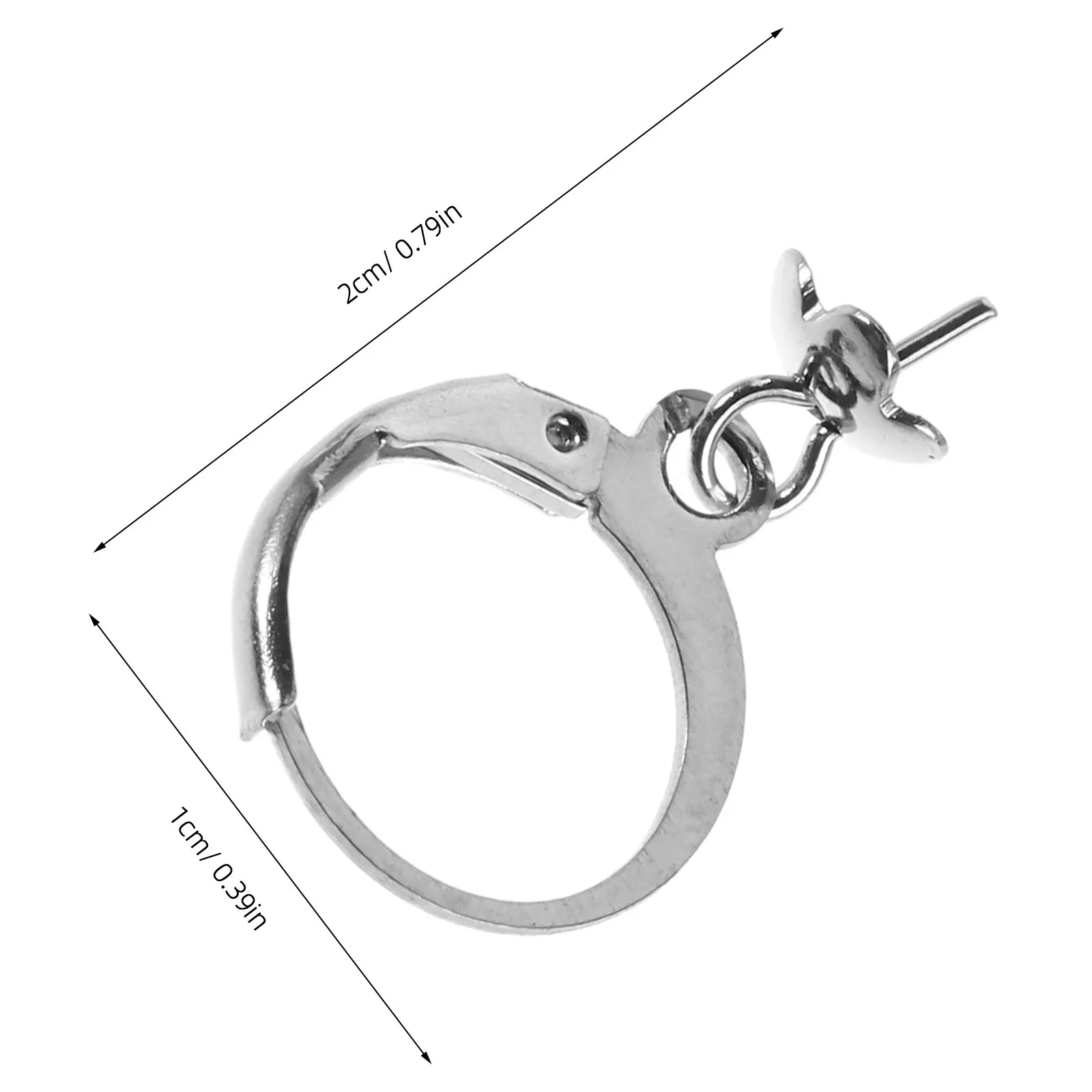 40Pcs Stainless Steel Round French Hook Earrings Lever Back Ear Wires Open Hoop DIY Jewelry Findings Earring Making Supplies