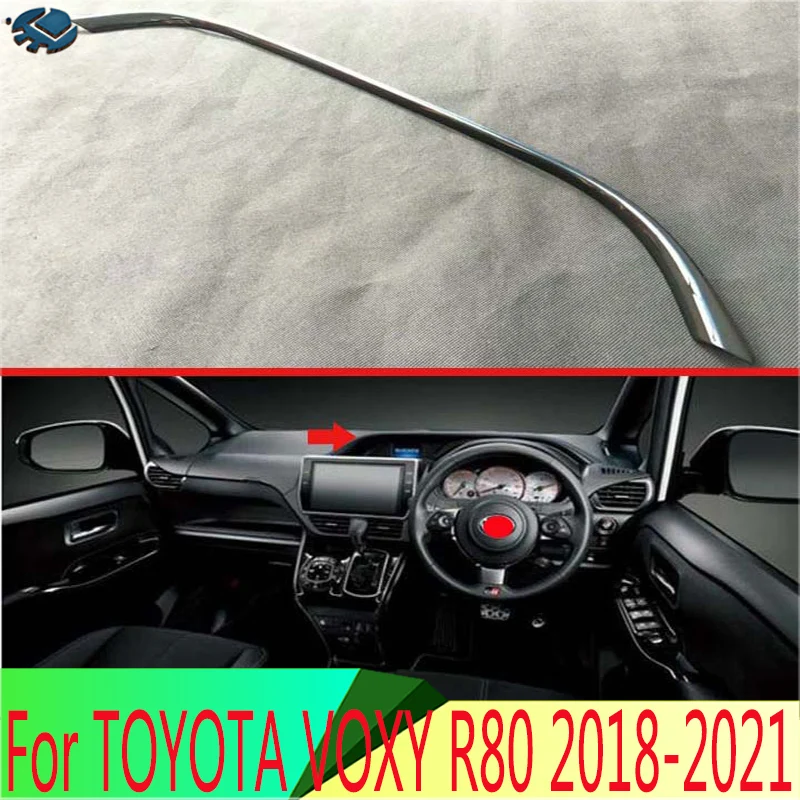 

Для TOYOTA VOXY R80 правосторонний привод 2018-2021 АБС-пластик, жемчуг, хромированный фортепиано черный интерьер приборной панели вокруг отделки