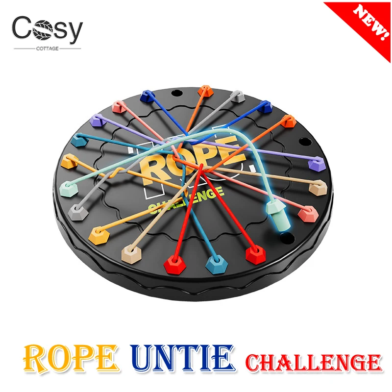 Puzzle Toys for Rope Untie Challenge | Logic Thinking Challenge Strategy Table Game | Social Board Game | Children's Puzzle Gift