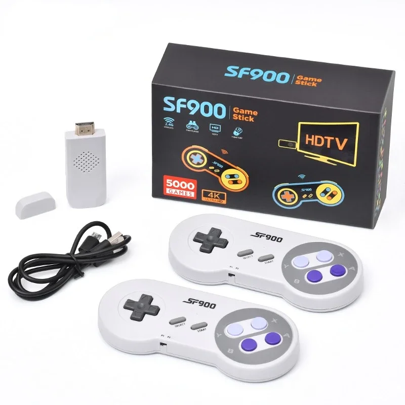 

SF900 game stick Lite 16Bit 5000 Games Family Retro Gaming consolas de juegos wireless 4K Video Game Console