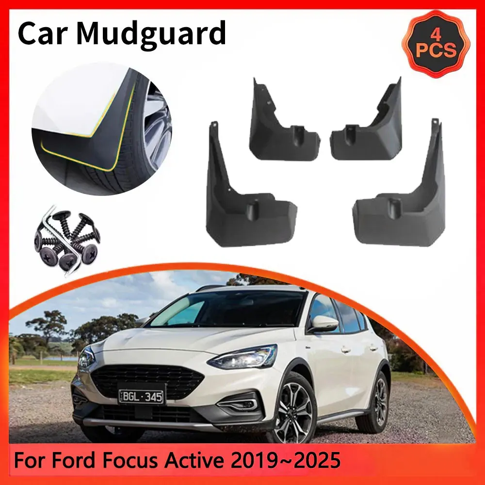 For Ford Focus Active 2020~2025 2021 20221 C519 SA ST MK4 4th Car Mudguards Mudflap Mudguard Splash Guards Mud Flaps Fender Auto