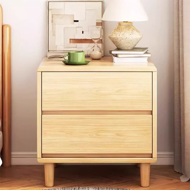 Тумбочки из массива дерева, роскошный простой прикроватный столик в спальню, ящик для хранения, домашняя мебель