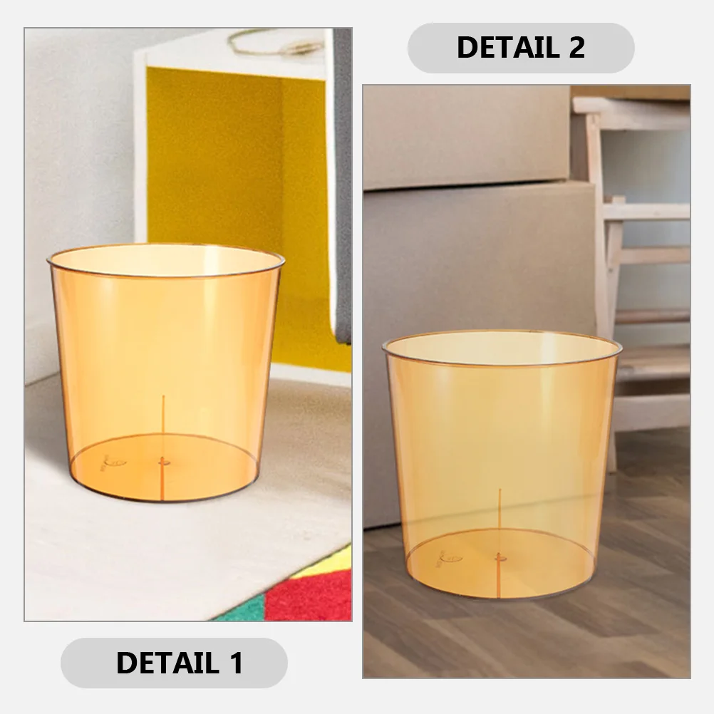 

2pcs Thin Trash Can Thickened Pet Bathroom Garbage Can Large Multi-Function Household Plastic Trash Bin For Kitchen