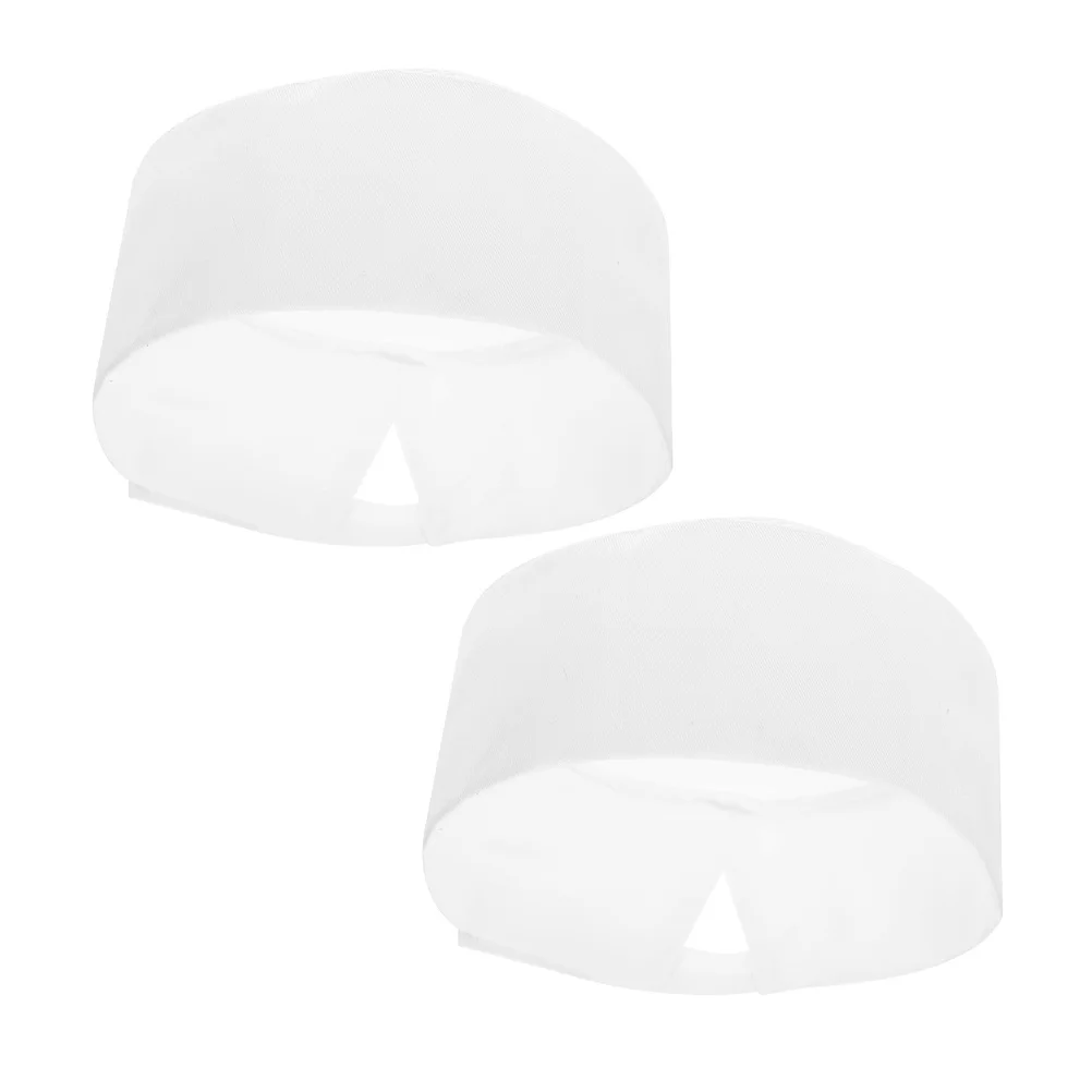 2 szt. Czapki kucharskie dla mężczyzn i kobiet, odporne na olej, oddychające, profesjonalne czapki do gotowania, białe, wielokrotnego użytku, nadające się do prania