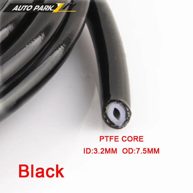 AN3 Motorcycle braided Stainless Steel nylon PTFE BRAKE LINE HOSE FLUID HYDRAULIC Precise hose Gas Oil Fuel Line Hose