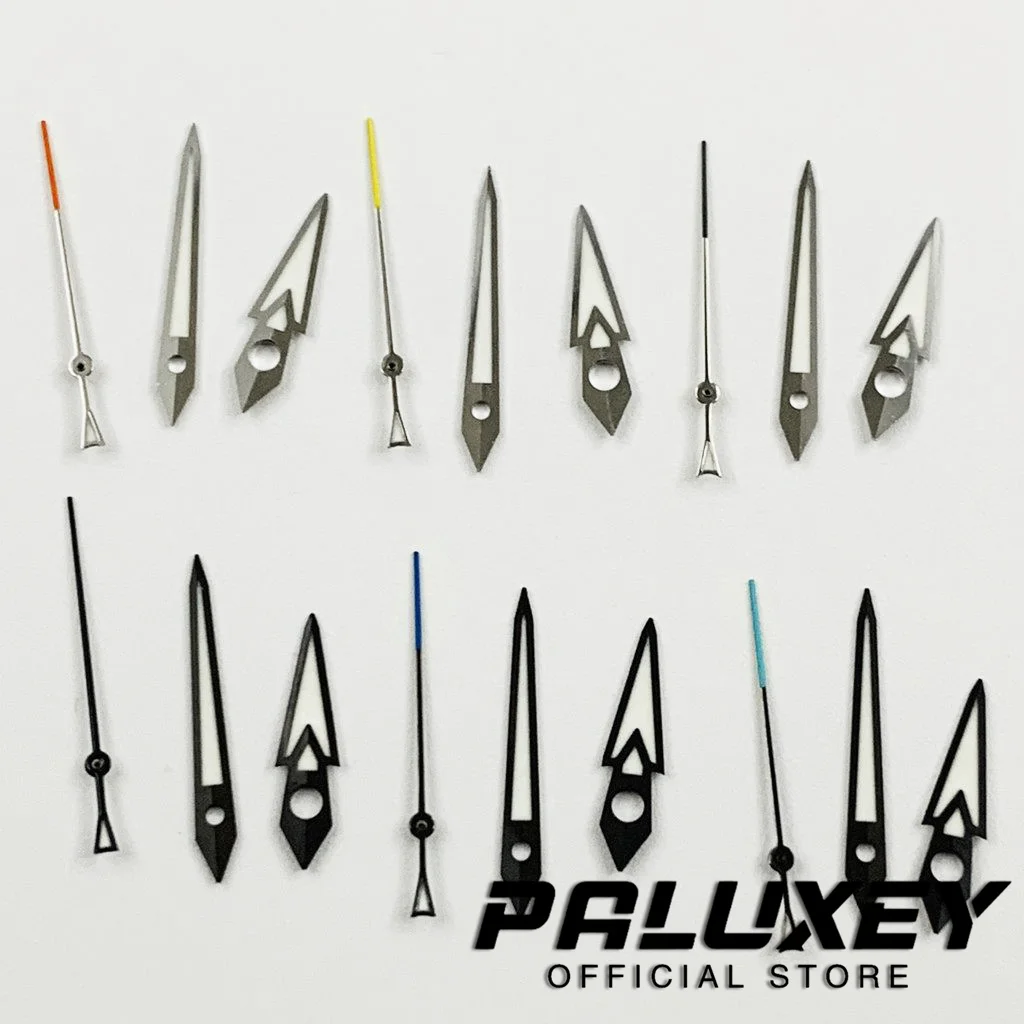 Nh35 Silver Black Watch Hands Luminous For NH35 NH36/4R/7S Movement Watches Pointers Replacement Parts