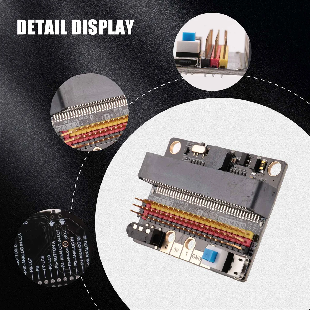 Micro - Bit Expansion Board IOBIT V2.0 with Buzzer for BBC Micro:Bit