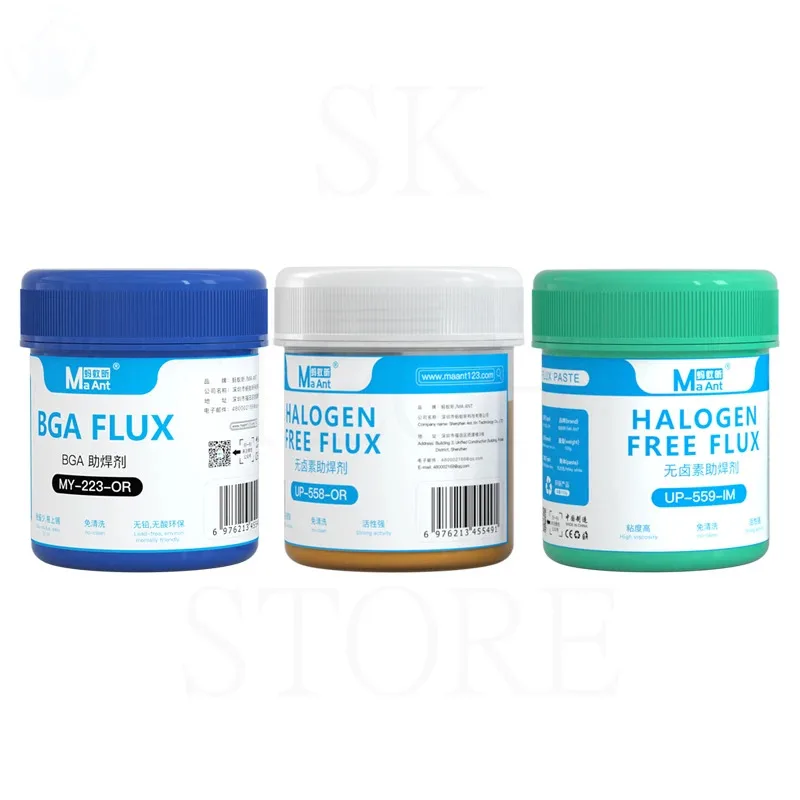 

MaAnt 558 223 559 Rosin Paste Flux No-Clean Soldering Tin BGA Solder Flux For Reballing Reflow And Microsoldering Repair