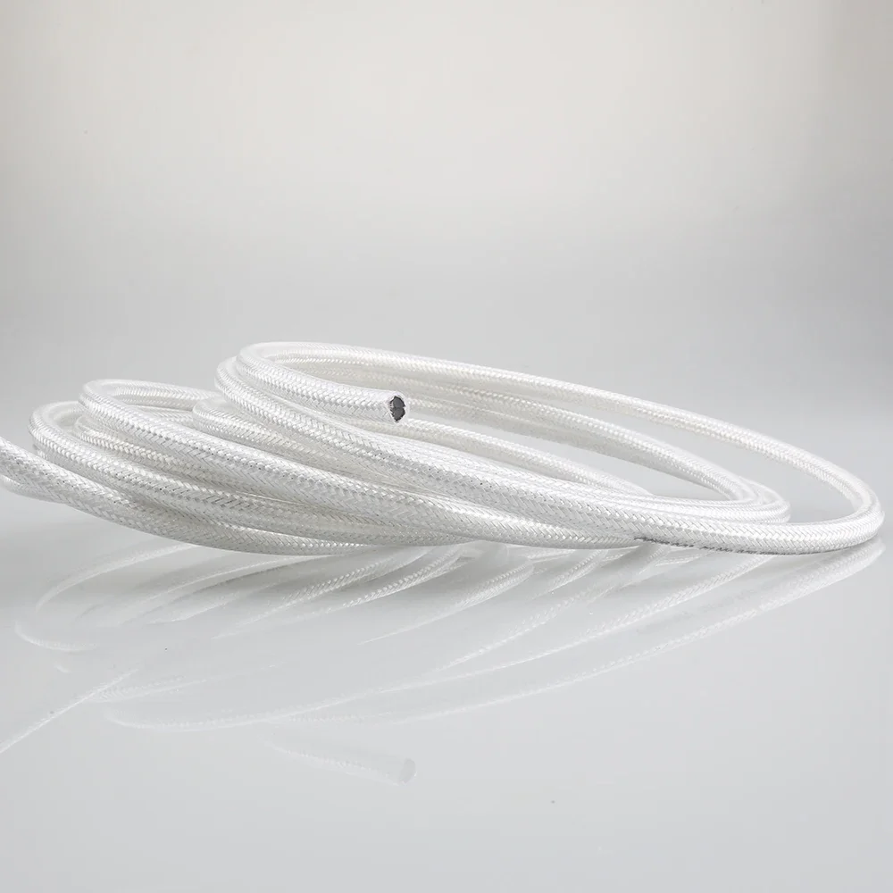 Audiocrast dg82ag 75ohm prata sólida pura 99.998% prata pura sólida coaxial cabo de áudio em massa para cabo digital diy