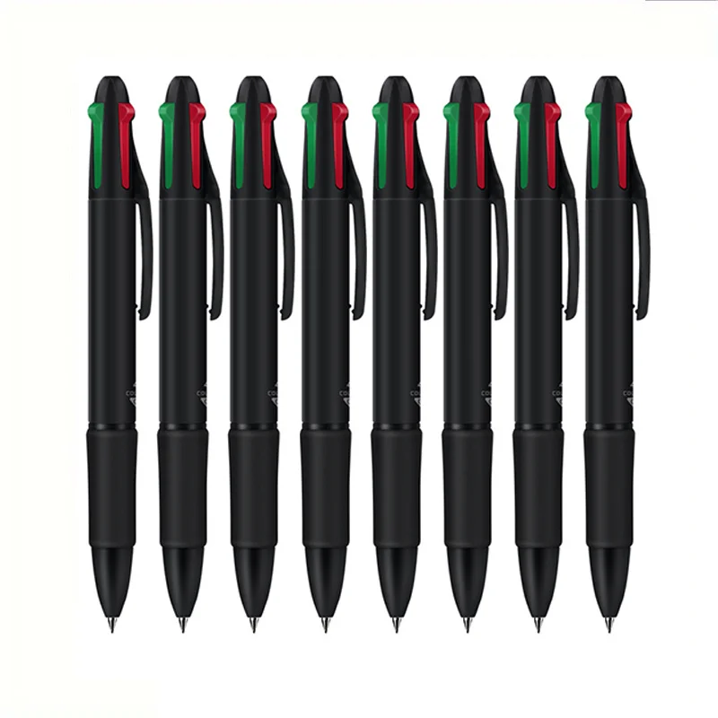 12pcs Retractable 4-Color Ballpoint Pens 12-Pack Multi-Purpose Multicolor Pens for Students,Teachers,Office Workers, Study Notes