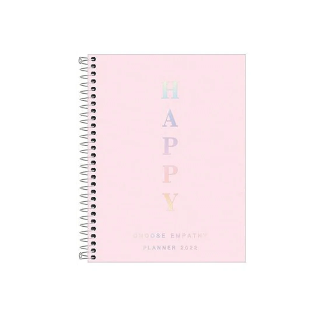 Planner Espiral 2022 Happy 17,7X24 cm Tilibra Cor:Rosa