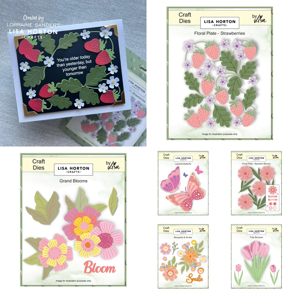 

Strawberries Floral Grand Blooms Butterfly Metal Cutting Dies for DIY Making Card Scrapbook Embossed Paper 2026 Spring New