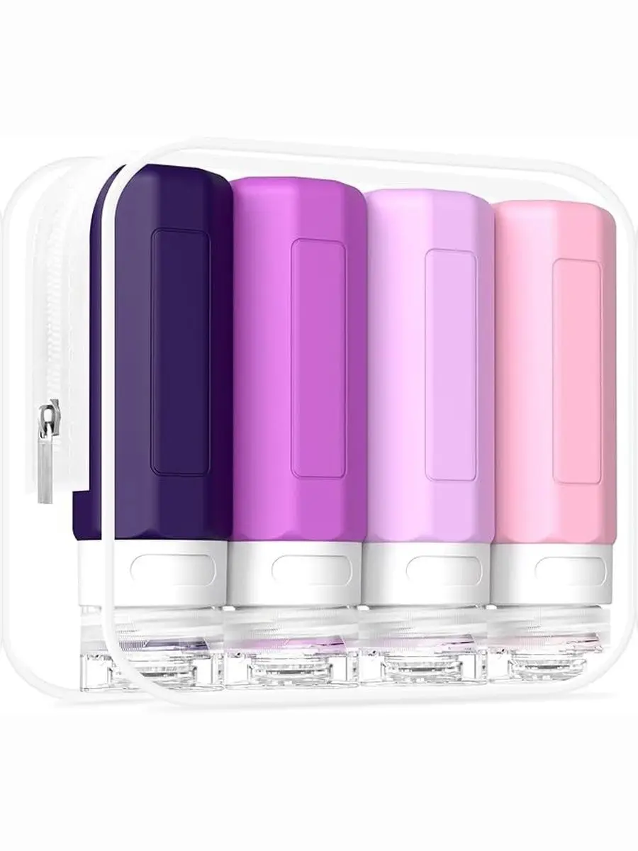 90 مللي/مجموعة سيليكون السفر متعدد الألوان زجاجات مستحضرات التجميل حاوية فارغة مانعة للتسرب إعادة الملء زجاجة لغسول مكيف الشامبو