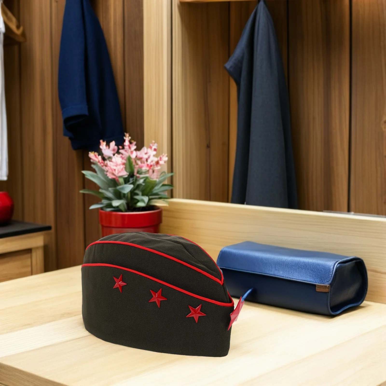 

Water Sailor Dance Hat Russian Style Stiff Brim Performance Costume Accessory For Square Dance Sailor Boat Cap Lightweight