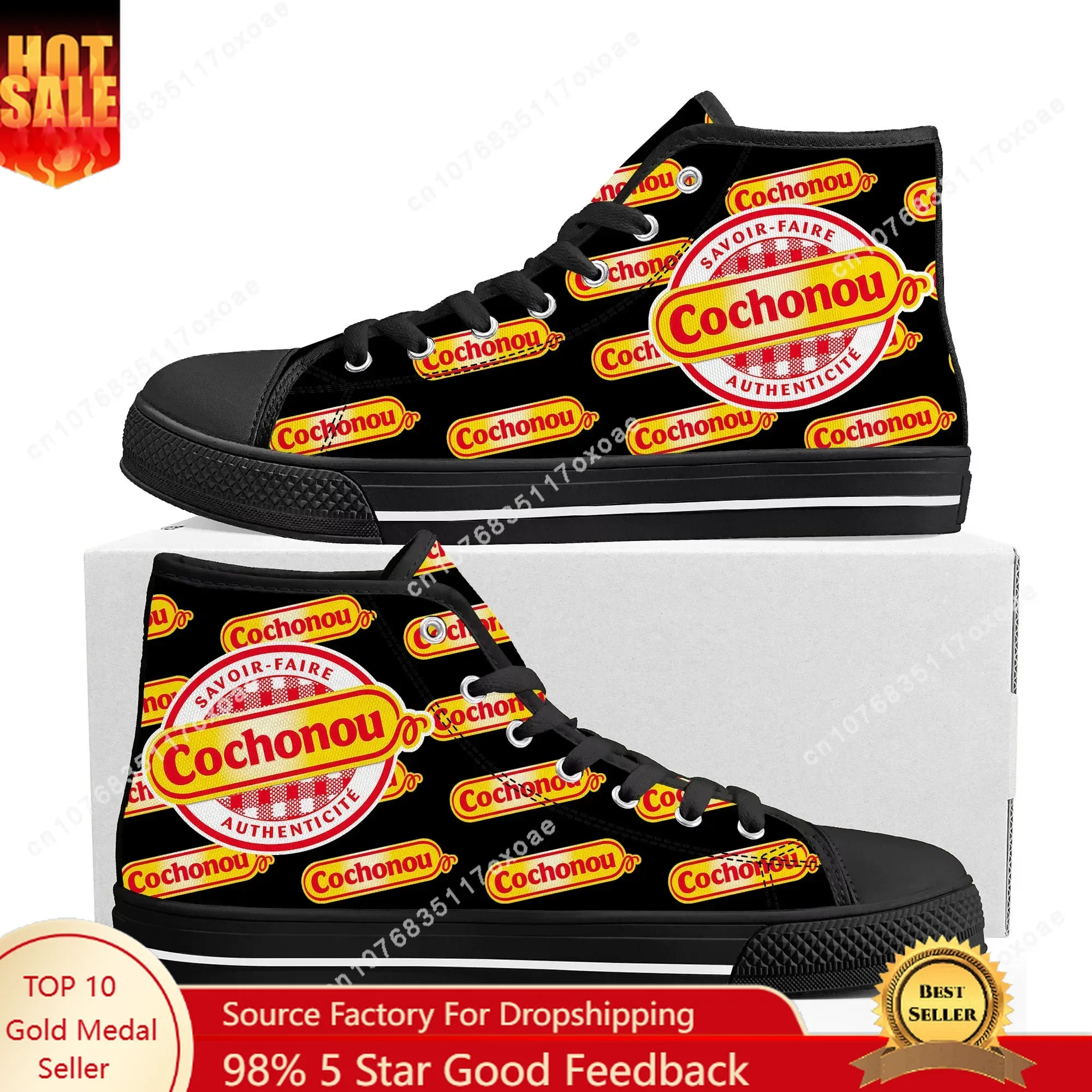 

Cochonou shoes High Top Sneakers Mens Womens Teenager High Quality Canvas Sneaker couple Casual Shoe Customize Shoes