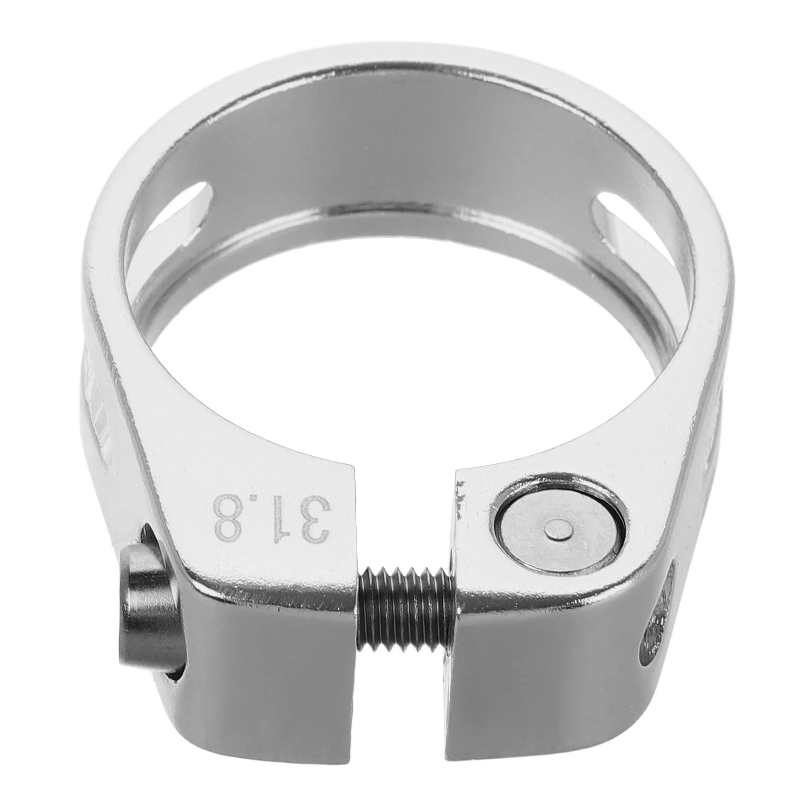 Bike Seat Post Clamp Aluminum Alloy High Strength Lightweight Locking Seat Tube Clip for Mountain Bike Riding Spare Parts