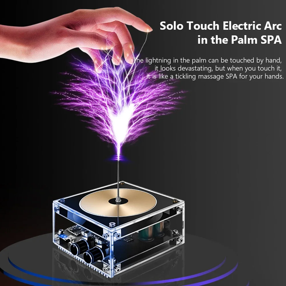 Bluetooth Music Tesla Coil Arc altoparlante al Plasma trasmissione Wireless Touchable Artificial Lightning Education Experiment Toy