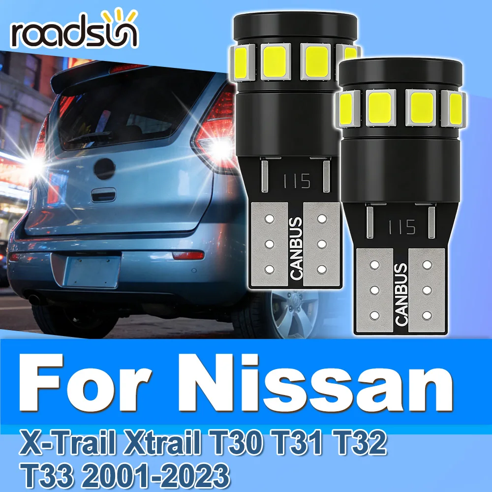 

Roadsun 2PCS LED Canbus Parking Light Bulb License Plate Lamp For Nissan X-Trail Xtrail T30 T31 T32 T33 2001 2002 2003 2004-2023