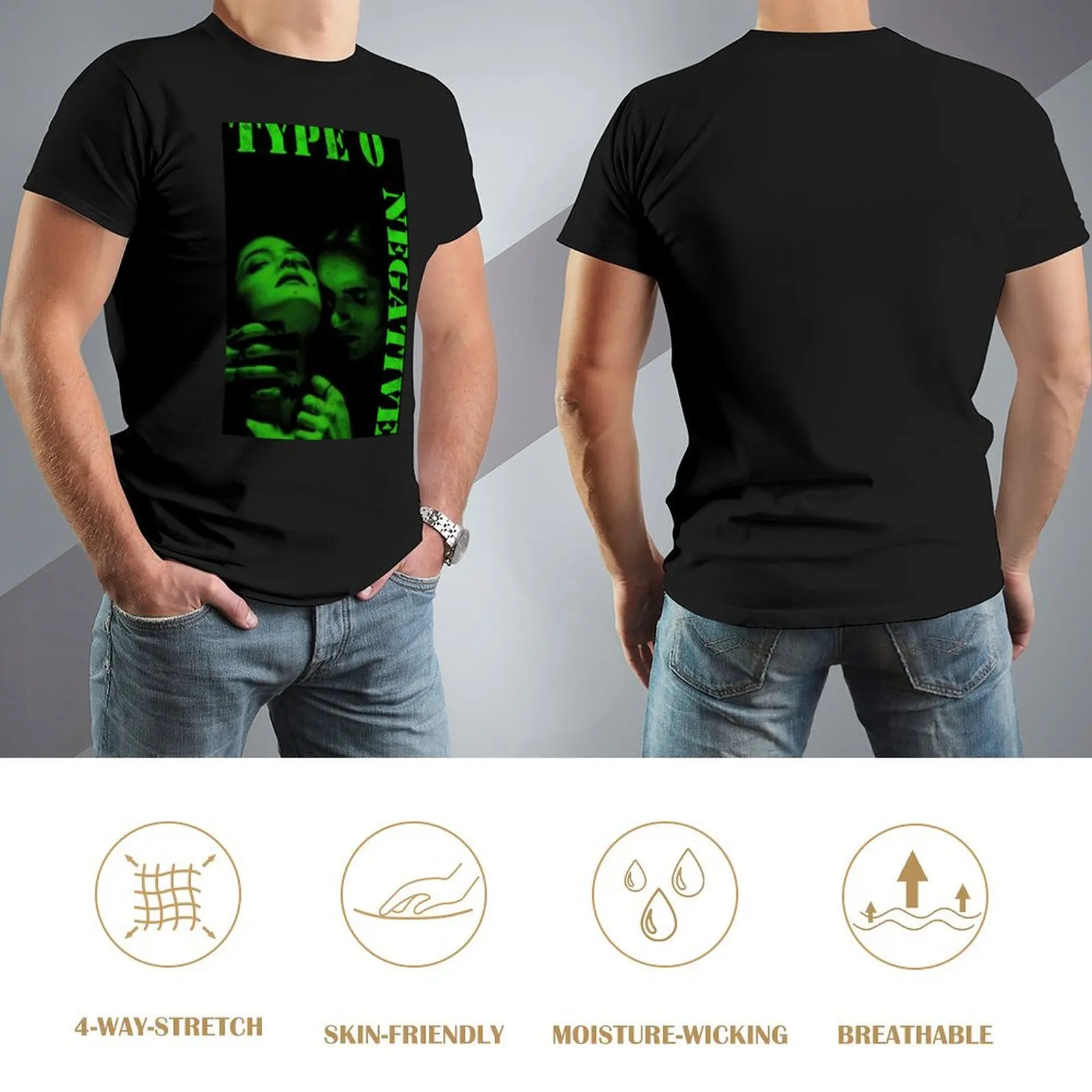Type O Negative T-Shirt cheap stuff oversized graphic tee shirts graphic boys whites Men's t-shirt image 4