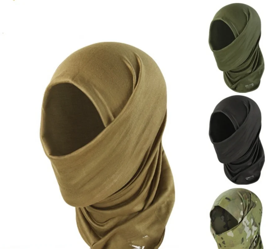 Multi Functional Tactical Headscarf, Outdoor Sports Face Mask, Scarf Headband, Moisture Wicking, Elastic Scarf Hat