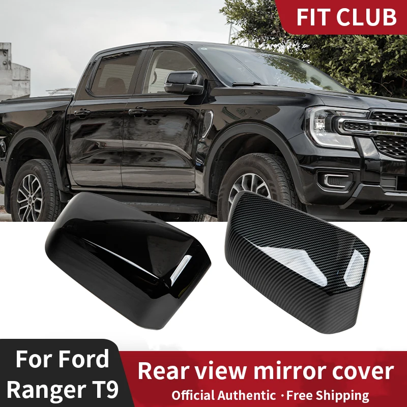 Side Rearview Mirror Cap Mirror Cover Fit For Ford Ranger T9 2023-2024 Reverse Mirror Protection Cover T9 Accessories