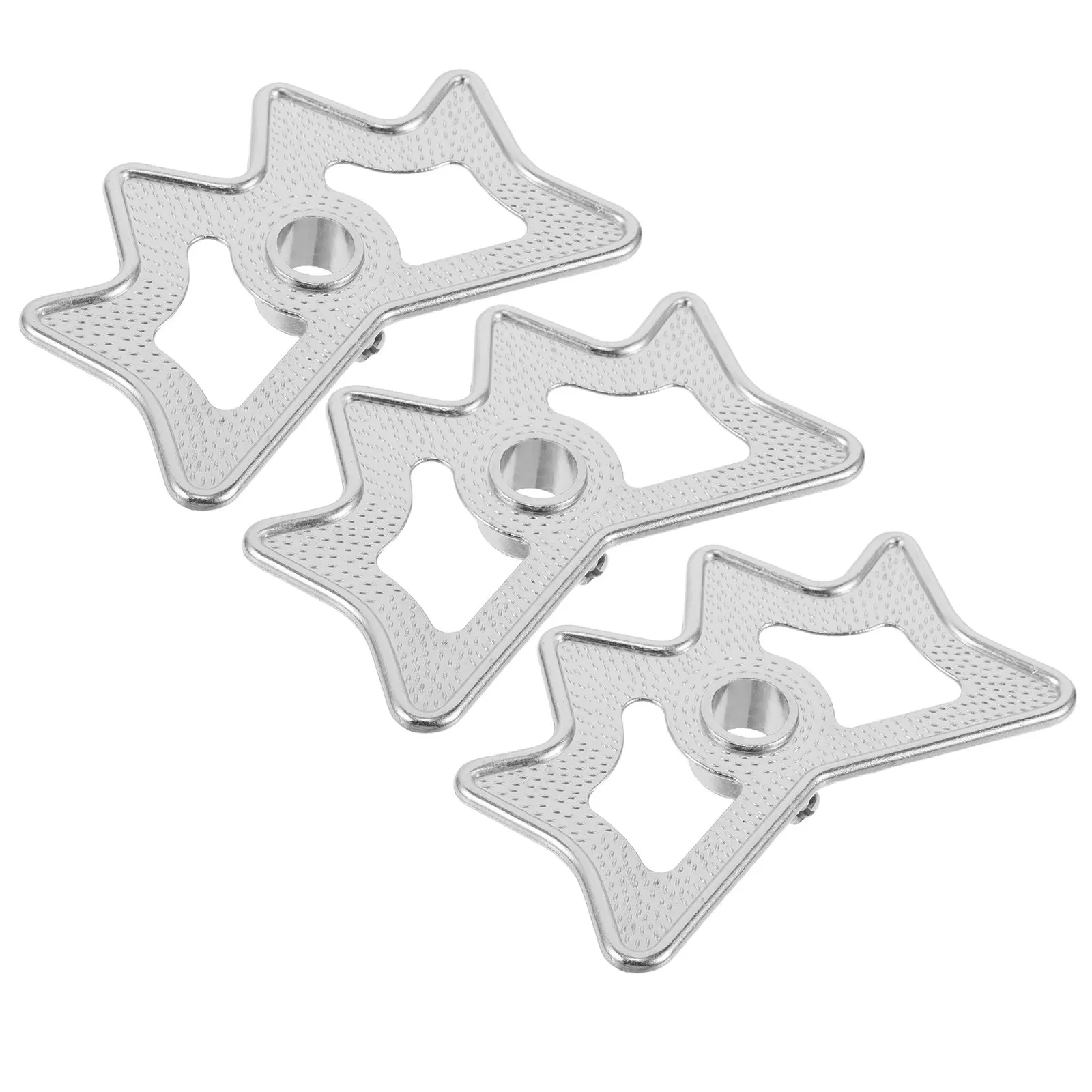 

3Pcs Pool Bridge Head Metal Billiard Cue Holder Stable Five Claw Design Portable Pool Cue Rest Rack Professional Leisure Use