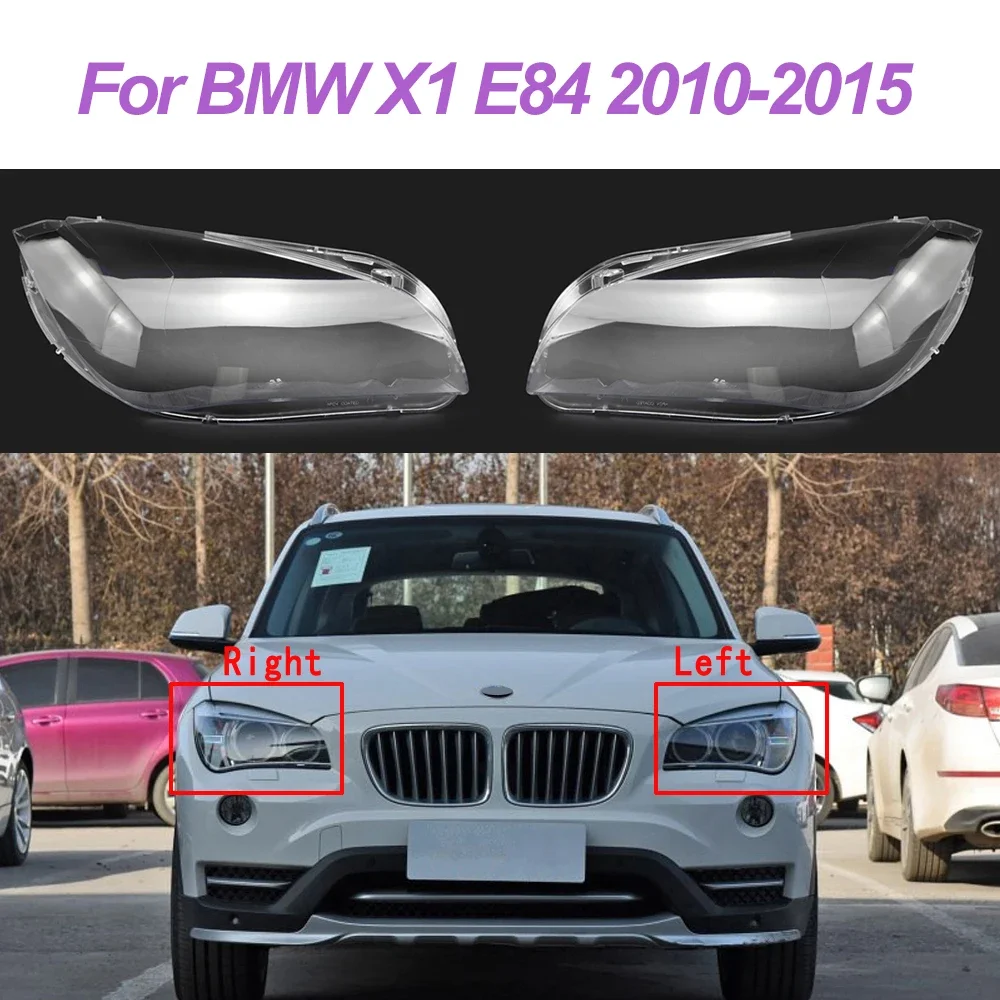 

Glass Cover ForBMW X1 E84 2010 2011 2012 2013 2014 2015 Left/Right PVC Headlight Shell Transparent Headlamp Lens Car Accessories