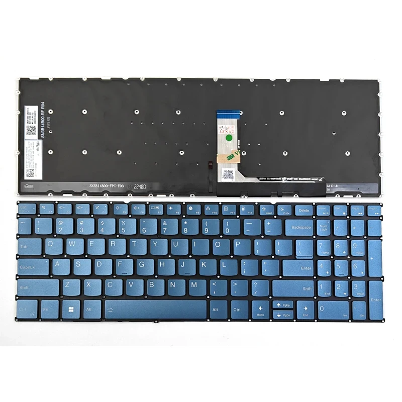 pp New For Lenovo Slim Pro 9 16IRP8 Yoga Pro 9 16IRP8 Laptop Keyboard US Blue With Backlit