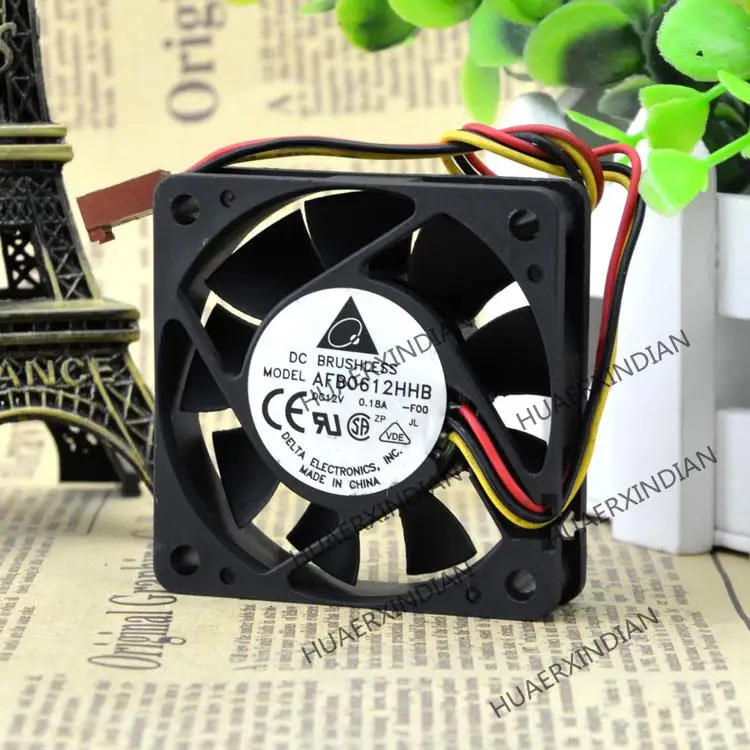 Kit de montaje de ventilador de refrigeración, 6cm, AFB0612HHB 6015 0.18A 12V, nuevo
