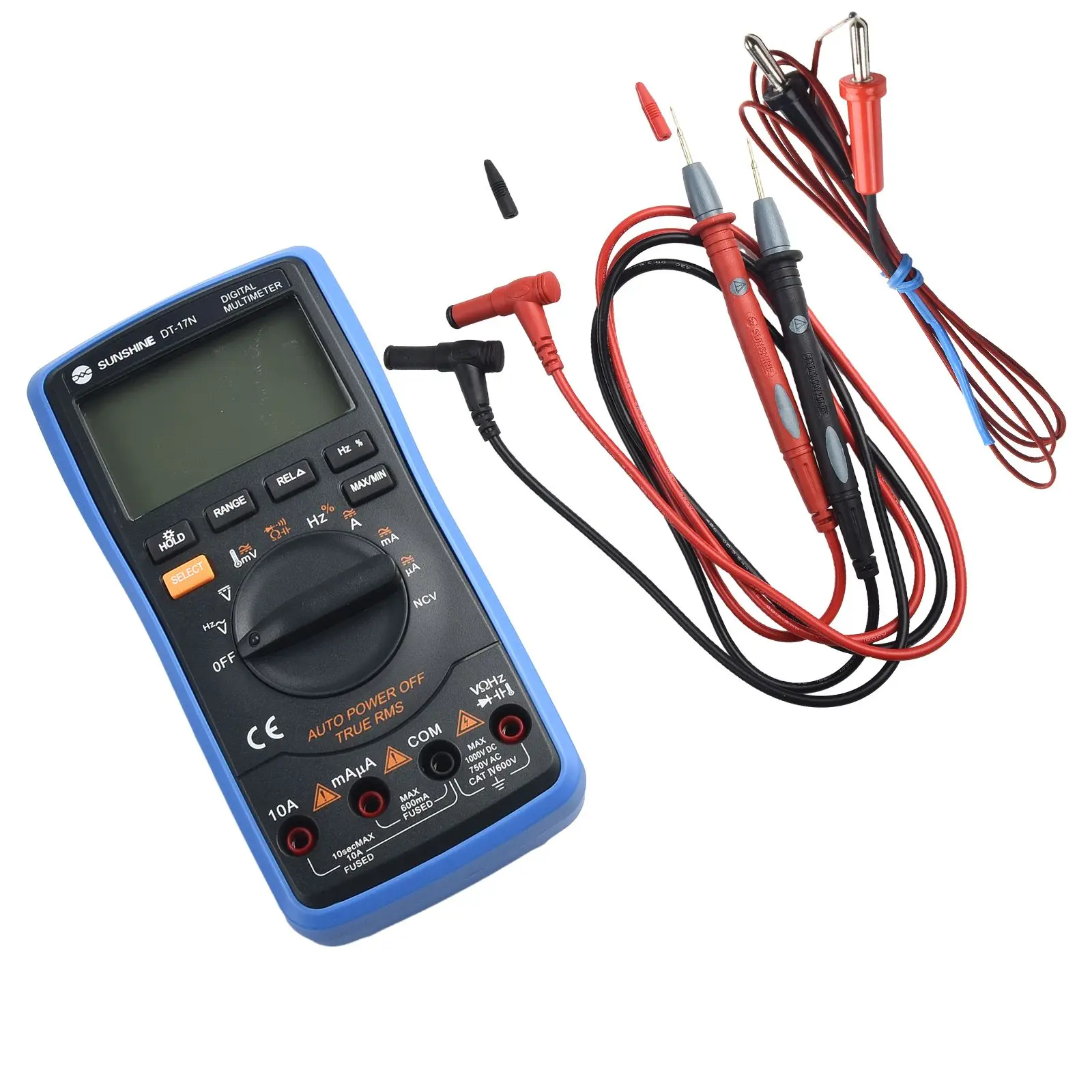 Automatic Multimeter Precision Radio Temperature Tester Voltage Auto Range DT-17N Factory LCD Display Accessories