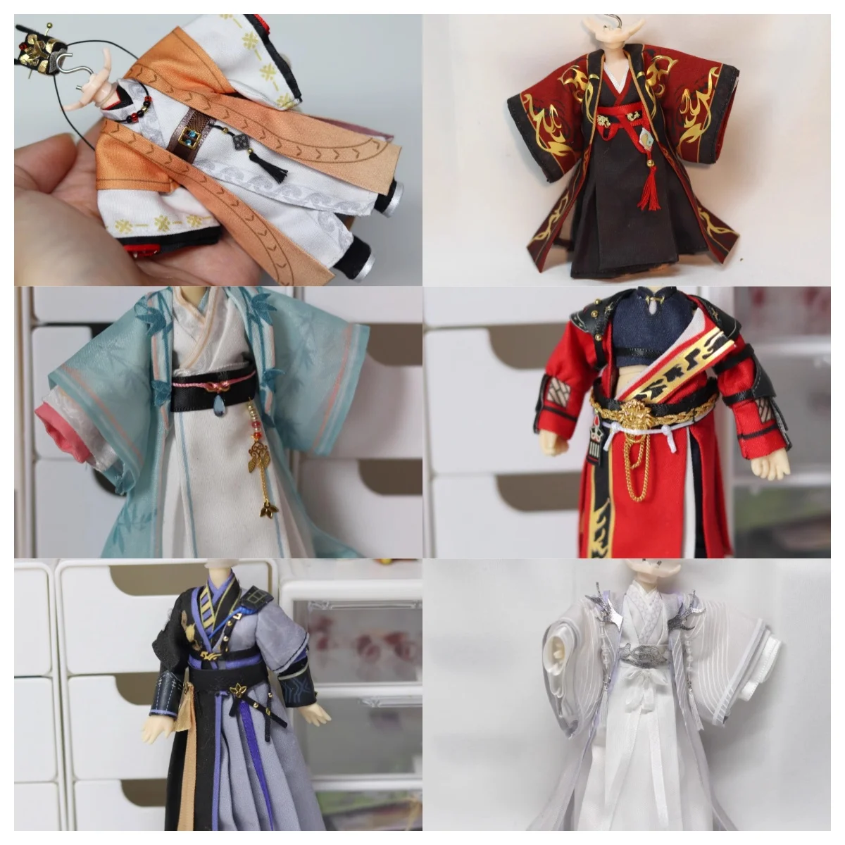 Ashes of Kingdom Yuanji Sunce Furong Ob11 Clothes 1/12 BJD Anime Game Cosplay Doll Costumes Handmade Product Toys Accessories