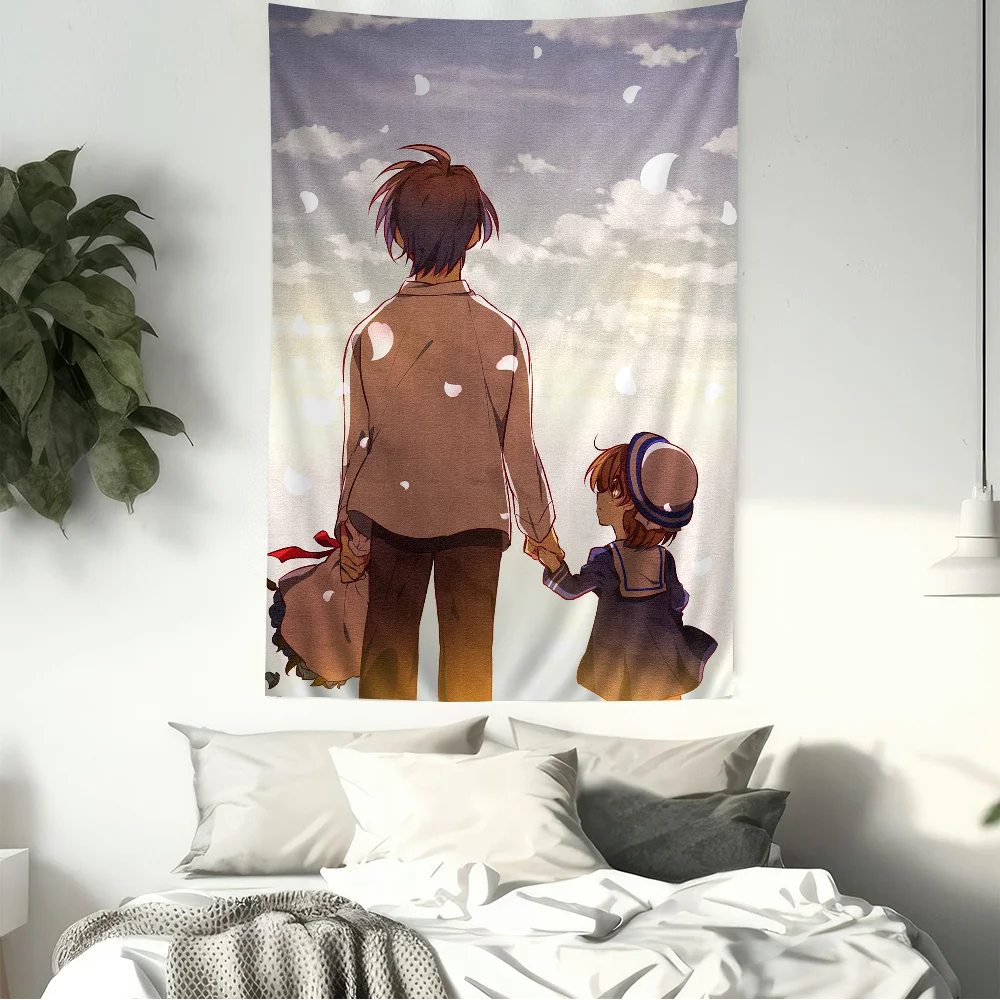 Clannad After Story Tapestry Art Printing Art Science Fiction Room Home Decor Home Decor