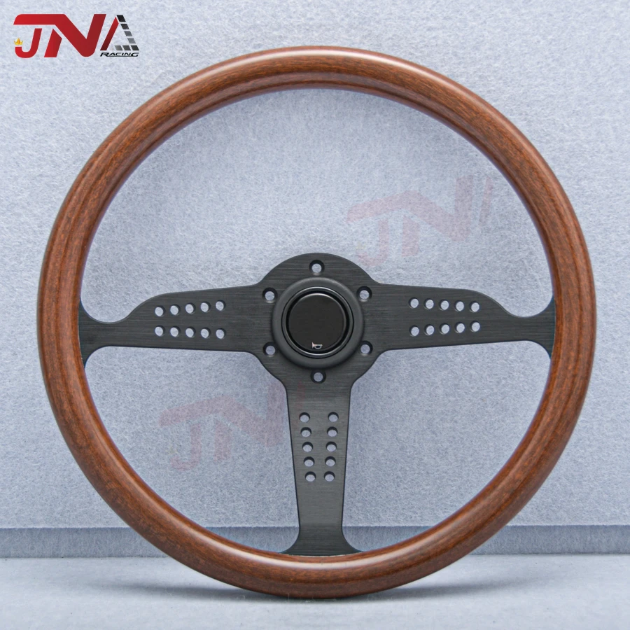 Universal 350MM Classic Wood GRAND PRIX Steering Wheel Racing Sports Steering Wheels Volantes For VW BMW BENZ Porsche Toyota