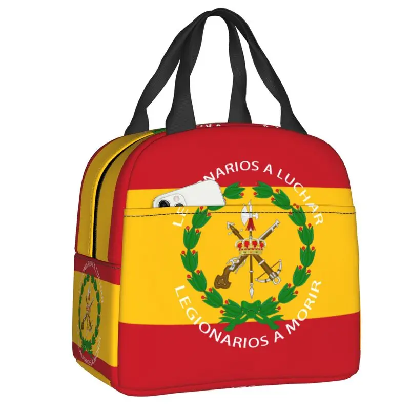 Spanish Legion Resuable Lunch Box for Waterproof Spain Coat of Arms Cooler Thermal Food Insulated Lunch Bag Kids School Children