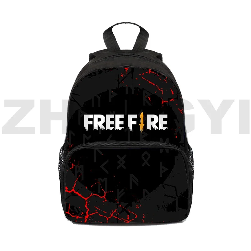 Funny Free Fire Garena School Backpack for College Student 12/16 Inch Urban Executive Backpack Men Kid Bookbag Laptop Travel Bag