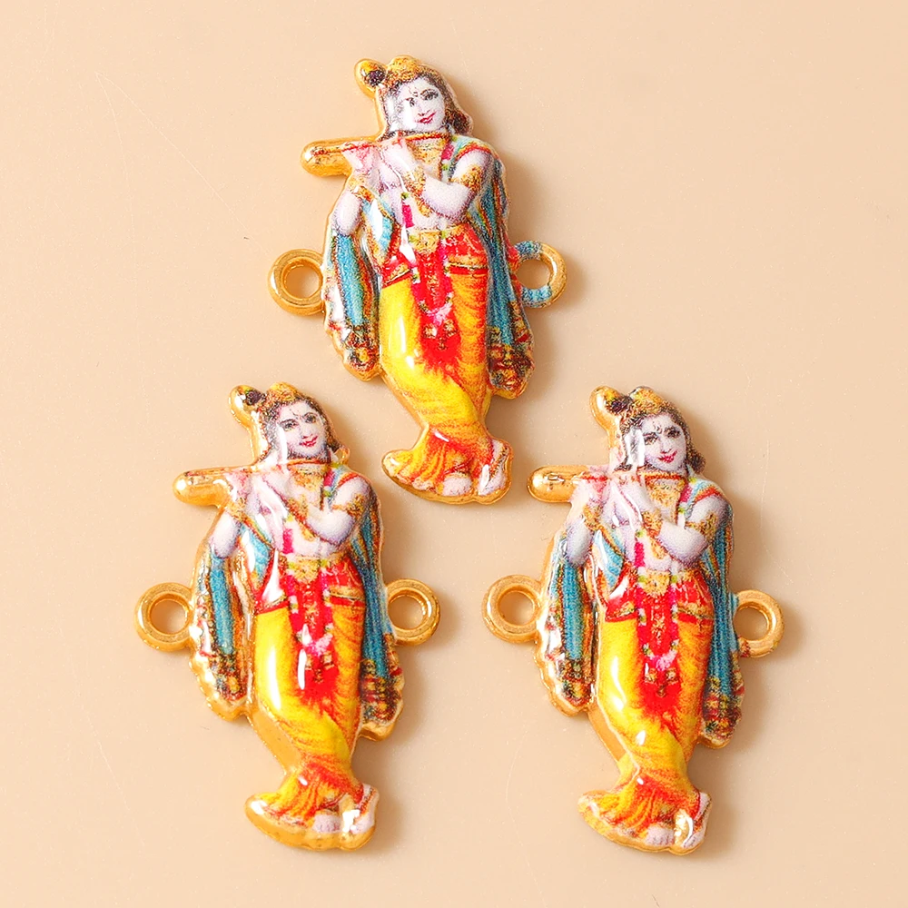 Leslie 20 Stück religiöse indische Elefantengott-Hinduismus-Ganesha-Tempel-Anhänger für die Schmuckherstellung, Ohrringe, Armbänder, Halsketten, DIY – Detail 5
