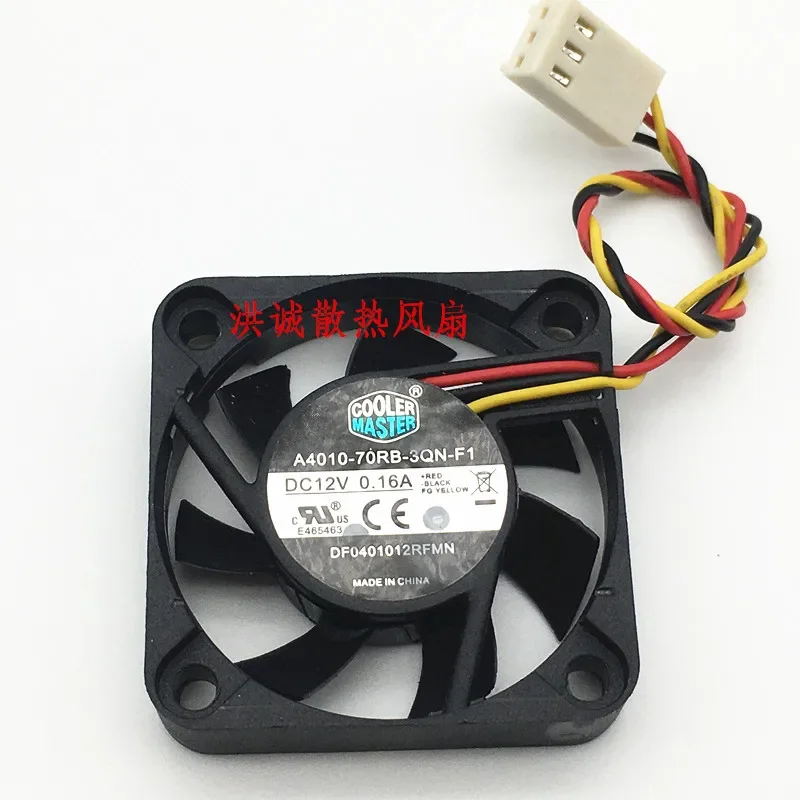 

Cooler Master DF0401012RFMN DC 12V 0.16A 40x40x10mm 3-Wire Server Cooling Fan