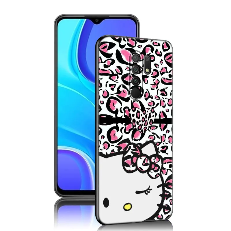 Cartoon Leopard Kitten-Cat Phone Case For Xiaomi Redmi 7A 8A 9A 10A 9C 10C 9i 10X K20 Note 5 6 Pro 9T Mi A2 8 10 Lite A3 Mix 3