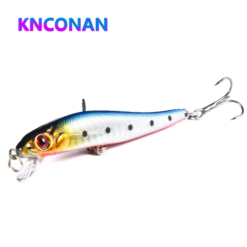 

KNCONAN 85mm 6G Floating Minnow Fishing Lures Jerkbait Bass Pike Carkbait Wobblers Swimbait Professional Hard Bait