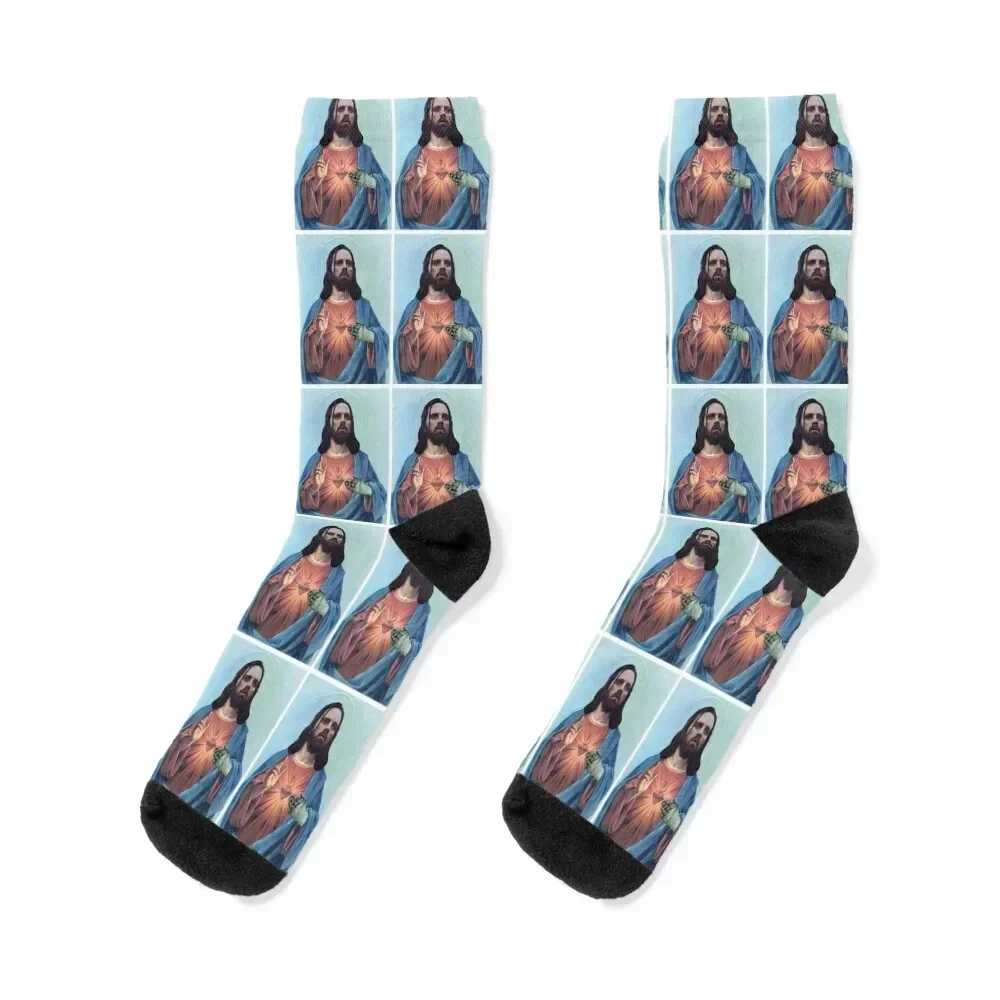 

jesus bucky barnes Socks custom heated bright garter aesthetic Woman Socks Men's