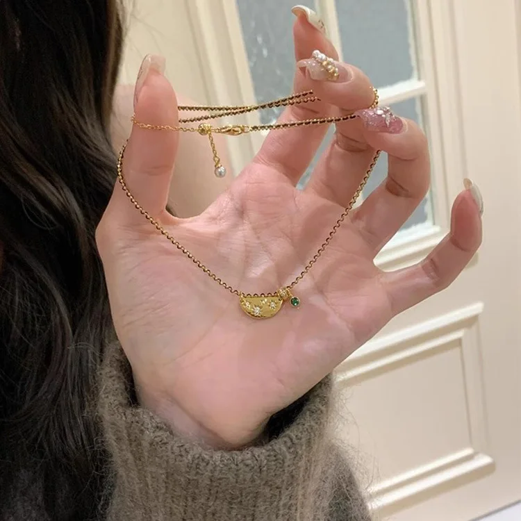 HX Vintage Black Braided Rope Necklace with Minimalist Chinese Style Heart and Smiley Face Pendant Chain for Women Jewelry view 2