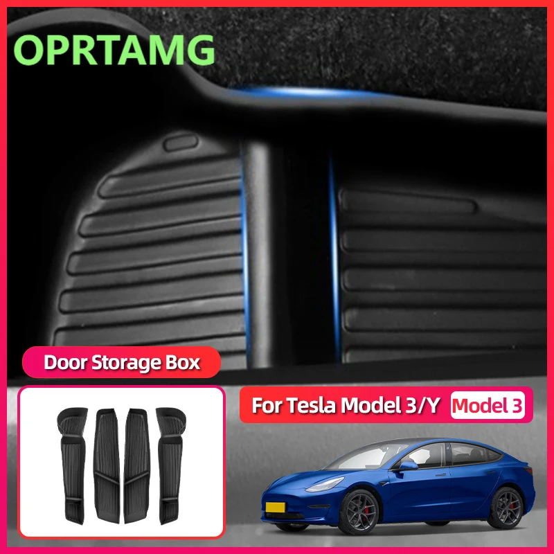 

Эмблемы для Tesla Model 3 Y Juniper Highland 2025 Новый ящик для хранения дверей автомобиля Ящик для хранения автомобиля Трансграничная модификация автомобиля Accesso