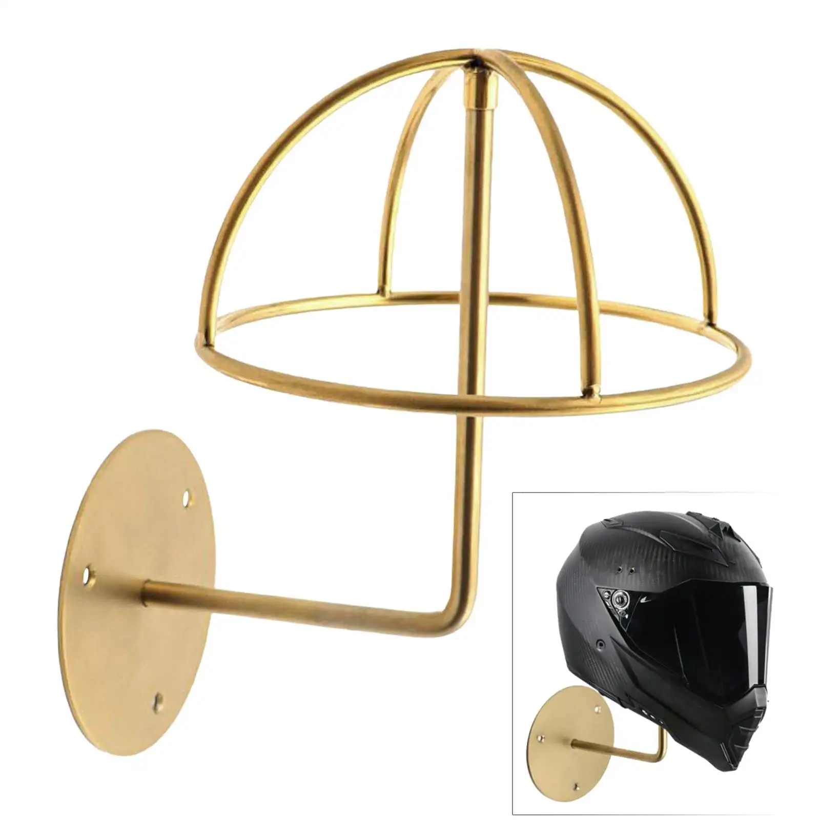 Wall Mounted Hat Display Rack Aço inoxidável para Loja Entryway Quarto Salon Cap Holder Stand Ganchos Pendurado Helmet Stand