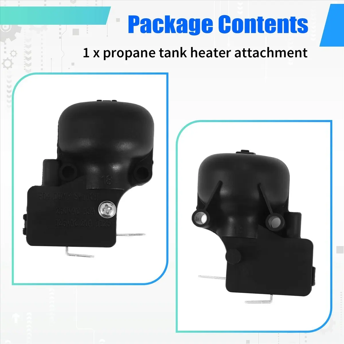 [N88R] Thermocouple and Tilt Switch for Patio Heater Dump Switch for Propane Heater Patio Heater Outdoor Gas Heater Repair Kit