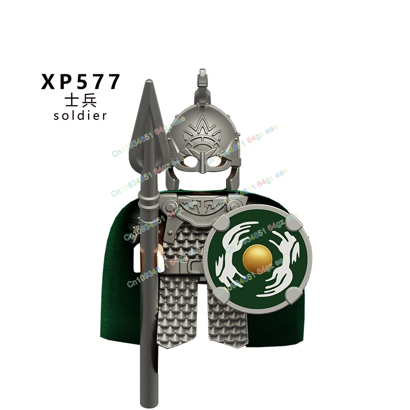 Cavalli da guerra Cavalieri Soldato Principessa Spada Scudo Casco MOC Accessori medievali Action Figures Modelli Giocattoli fai da te Regali