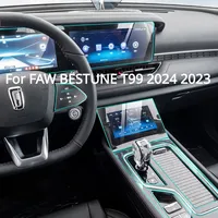 For FAW BESTUNE T99 2024 2023 Accessories Car interior film transparent TPU PPF Gear Panel Center Console Anti-scratch Sticker