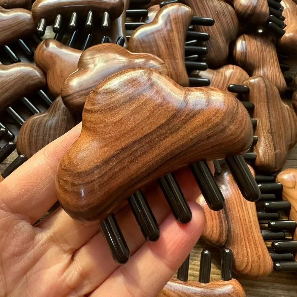 

New Cloud Lotus Massage Comb Anti-Static Hair Care Hair Care Comb Scalp Beauty Meridian Massage Sandalwood Combs