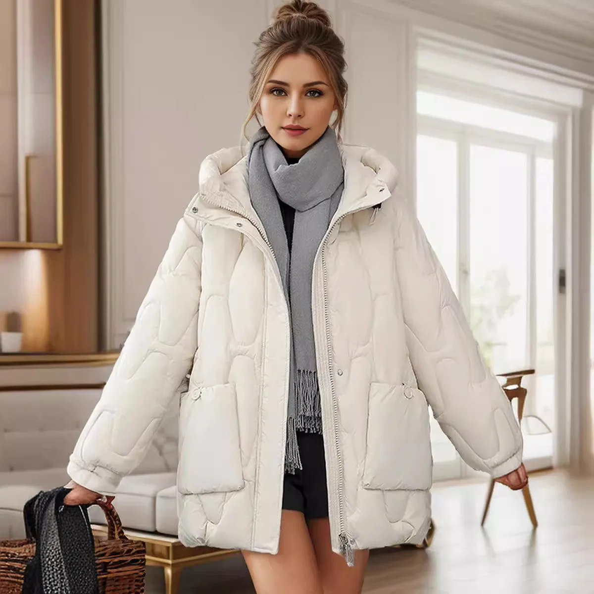 Winter Women Jacket Parkas Coat 2026 New Thick Warm Padded Coat Female Winter Outwear Loose Jacket Parkas Snow Wear Outwear