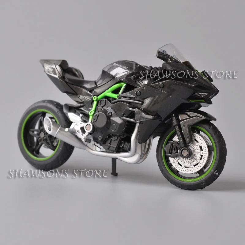

1:18 Scale Diecast Motorcycle Model Toys Kawasaki Ninja H2R Sport Bike Miniature Replica