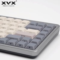 XVX Low Profile Keycaps PBT keycaps Dye-Sub Side Engraved Mechanical Keyboard Keycap 127 keys Compatible with 61/64/75/87/96/108